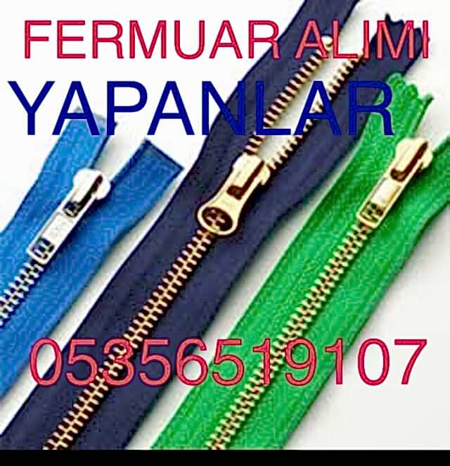 Plastik Fermuar Alımı |05356519107| Fermuar Alınır |