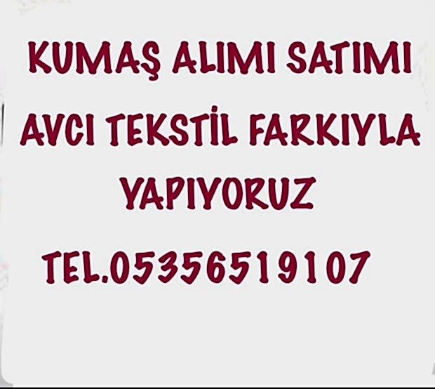 Bürümcük Kumaş Alanlar |05356519107|