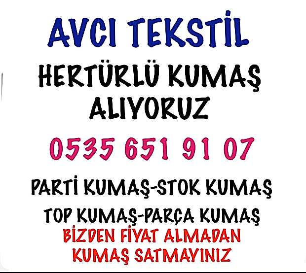Üç İplik Örme Kumaş Alanlar |05356519107|