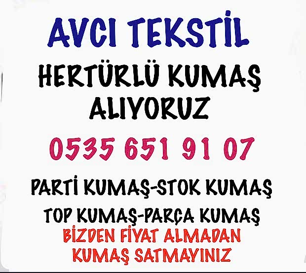 Parça Kumaş Alanlar Kimler? 05356519107 Parça Kumaş Alan