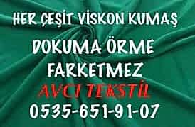 Türlü Viskon Kumaş Alan |05356519107|