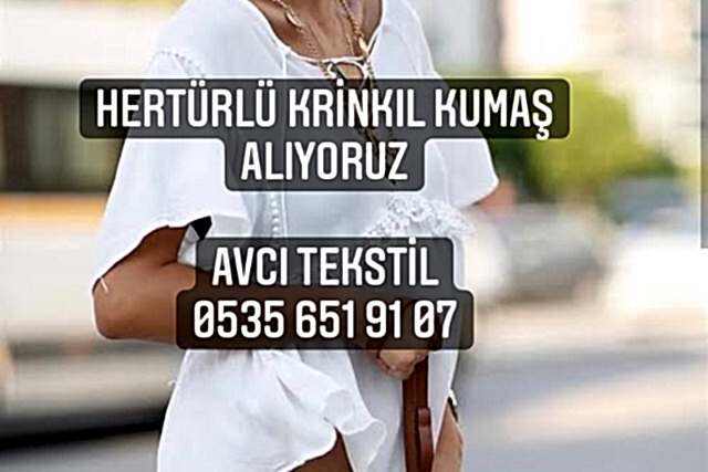 Krinkıl Kumaş Alınır |05356519107|
