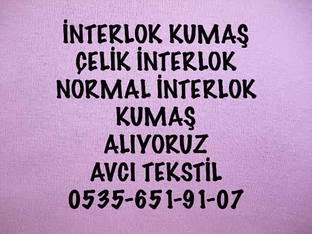 İnterlok Kumaş Alanlar |05356519107|
