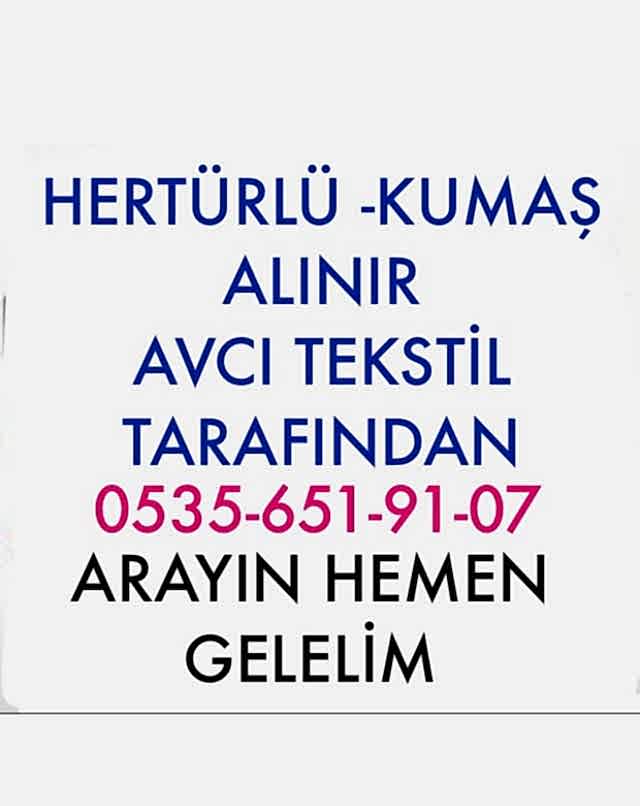 Zeytinburnu Parça Kumaş Alanlar |05356519107|