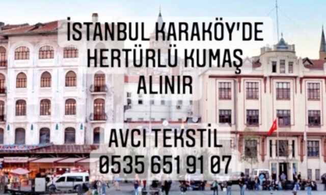 Karaköy Kumaş Alınır |05356519107|