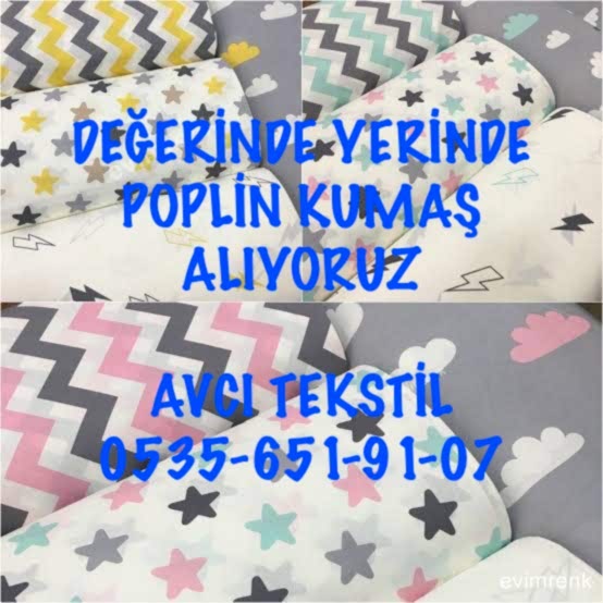 Desenli Poplin Kumaş Alan |05356519107|