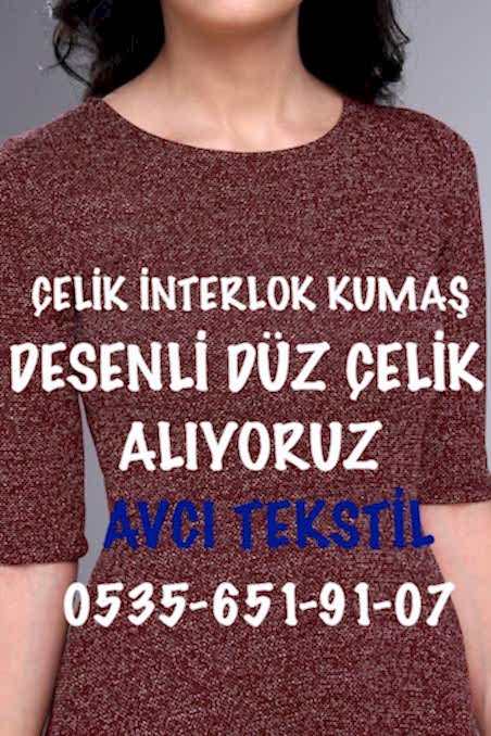 Desenli Çelik İnterlok Kumaş Alan |05356519107|