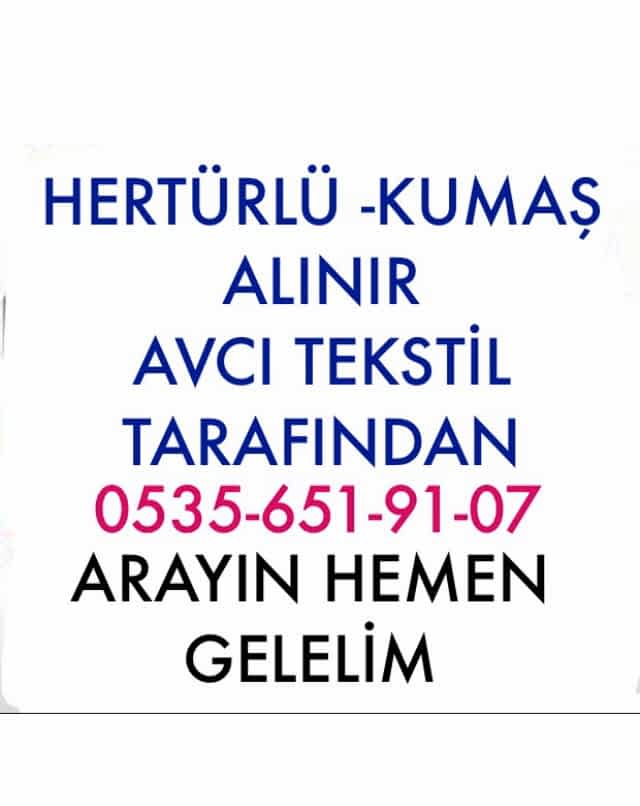 Kumaş Alıyoruz |05356519107|