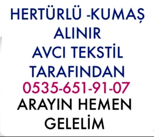 Kumaş Alım |05356519107| Satılık Kumaş |