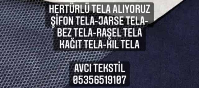 Tela Kumaş Alan |05356519107|