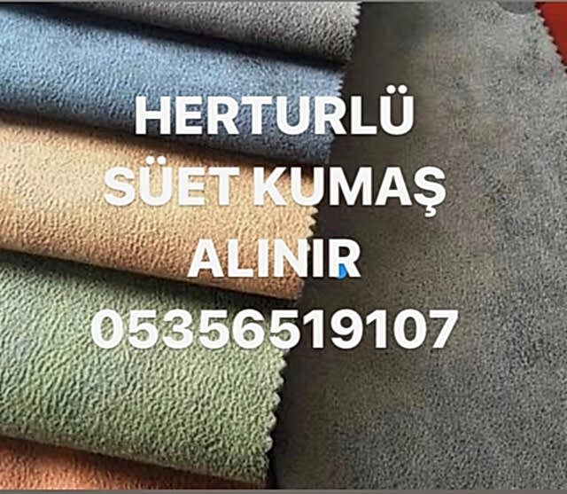 Stok Süet Kumaş Alınır |05356519107|