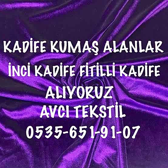 Desenli Kadife Kumaş Alınır |05356519107|